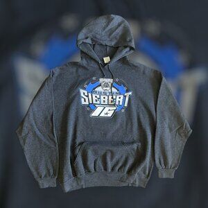2018 XXL Jerzees USMTS Austin Siebert #16 racing hoodie sweatshirt charcoal grey